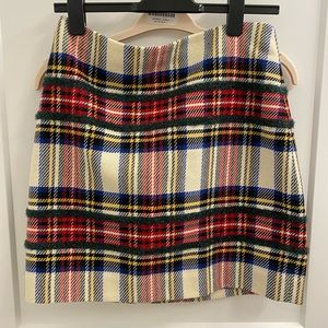 I.crew made in Italy tartan skirt size 6!